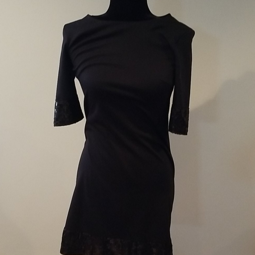 Black Sequin Dress